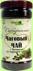 chaga tea with cedar
