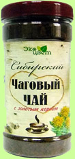 Chaga tea with golden root
