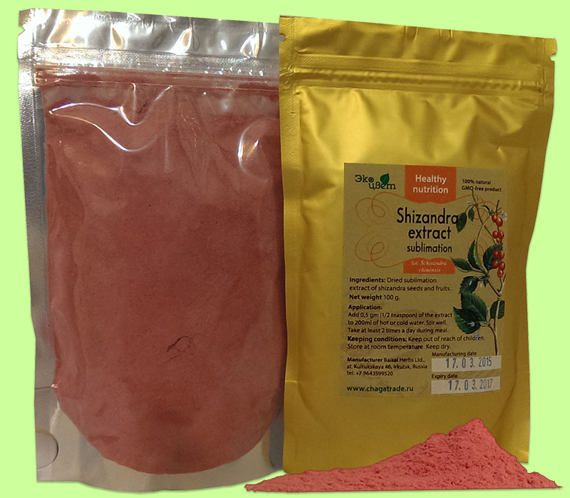 Schisandra extract packaging