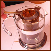 Chaga tea preparation